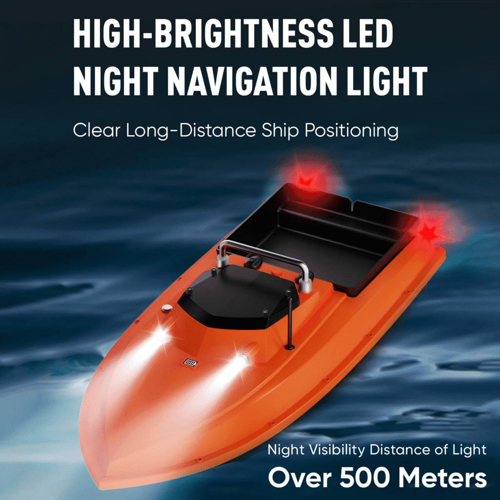 Barca cu telecomanda pentru pescuit de noapte