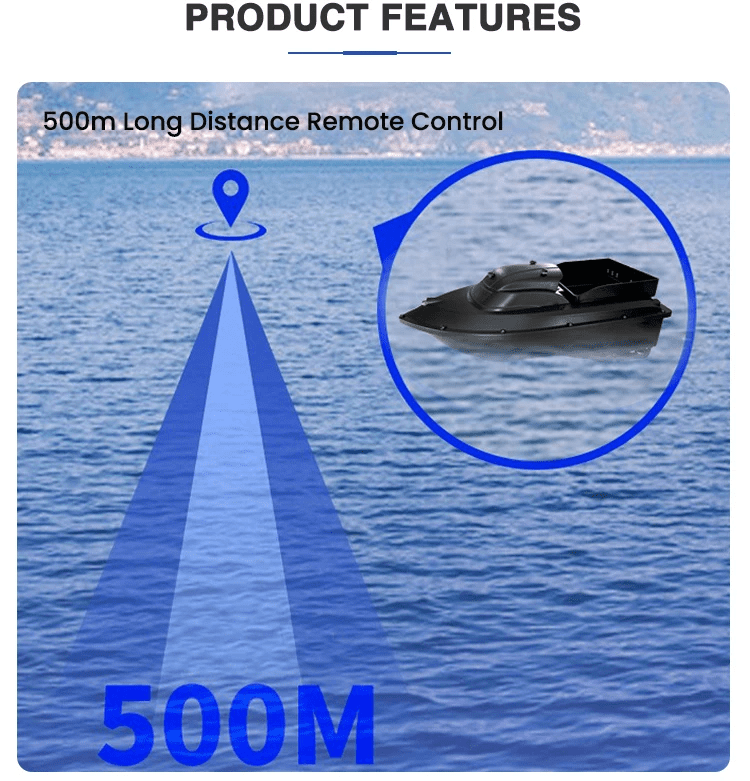 barca de pescuit cu telecomanda cu GPS si AutoReturn