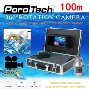 camera subacvatica pescuit 100m F08 cu ecran LCD si DVR